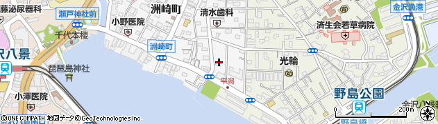 神奈川県横浜市金沢区洲崎町20周辺の地図