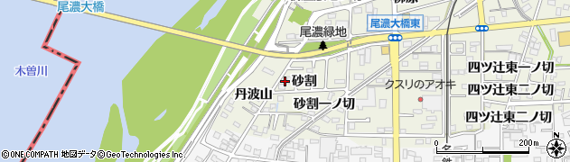 愛知県一宮市木曽川町玉ノ井砂割7周辺の地図