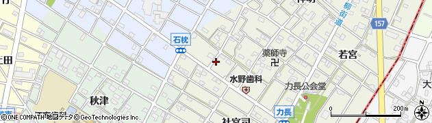 愛知県江南市力長町神出93周辺の地図