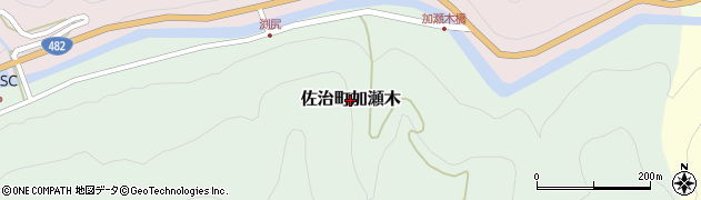 鳥取県鳥取市佐治町加瀬木周辺の地図