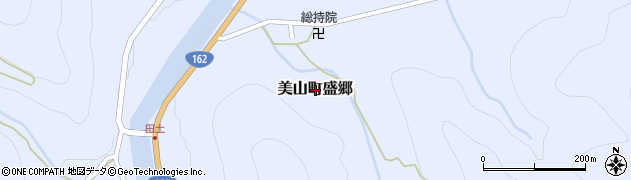 京都府南丹市美山町盛郷周辺の地図