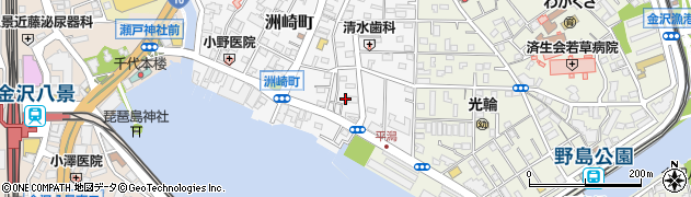 神奈川県横浜市金沢区洲崎町21周辺の地図