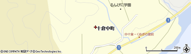 京都府綾部市十倉中町沼ケ段周辺の地図