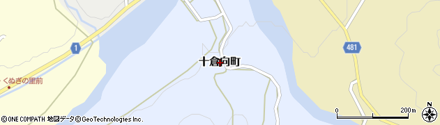 京都府綾部市十倉向町周辺の地図