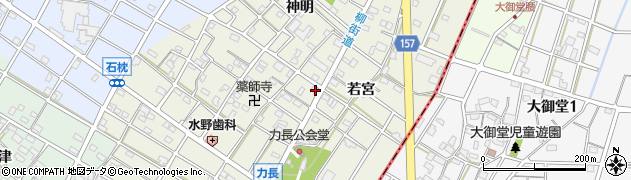 愛知県江南市力長町神出144周辺の地図