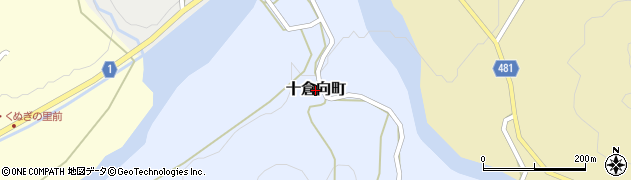 京都府綾部市十倉向町周辺の地図