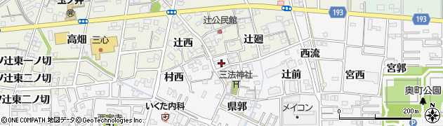 愛知県一宮市木曽川町三ツ法寺村内52周辺の地図