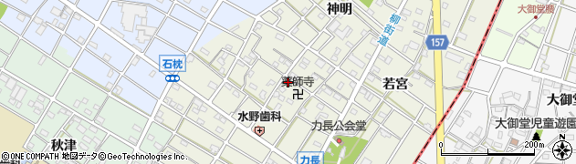 愛知県江南市力長町神出118周辺の地図