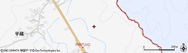 平蔵川周辺の地図
