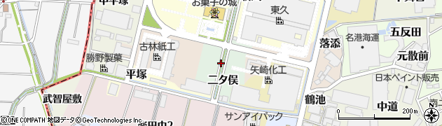 愛知県犬山市二タ俣周辺の地図