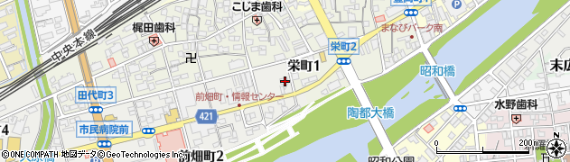 共栄火災海上保険株式会社中京支店東濃支社周辺の地図