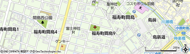 間島東公園周辺の地図