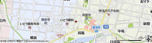 愛知県一宮市浅井町東浅井戌亥50周辺の地図