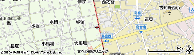 愛知県一宮市瀬部大馬場13周辺の地図