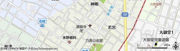 愛知県江南市力長町神出114周辺の地図