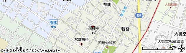 愛知県江南市力長町神出117周辺の地図