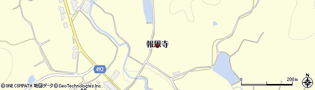 京都府福知山市報恩寺周辺の地図