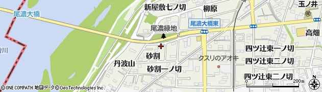 愛知県一宮市木曽川町玉ノ井砂割19周辺の地図