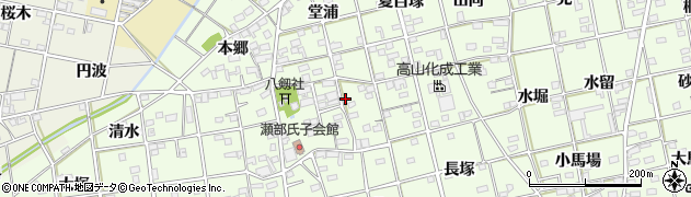 愛知県一宮市瀬部大門4周辺の地図