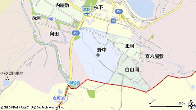 〒484-0025 愛知県犬山市野中の地図
