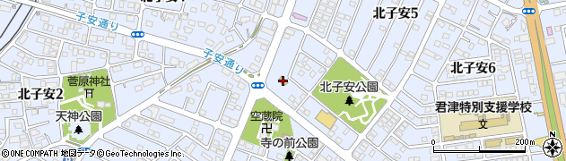 ミニストップ君津北子安店周辺の地図