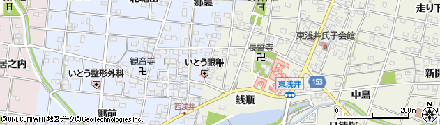 愛知県一宮市浅井町東浅井戌亥49周辺の地図