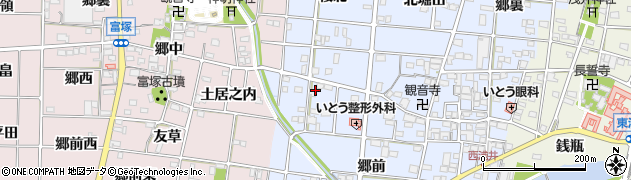 愛知県一宮市浅井町西浅井（郷西）周辺の地図
