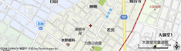 愛知県江南市力長町神出113周辺の地図