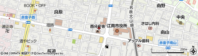 江南施療院周辺の地図