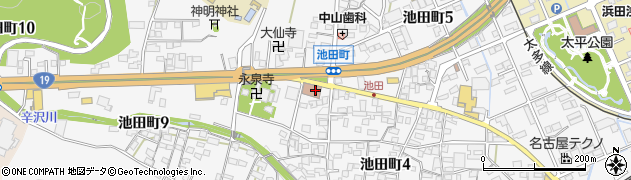 池田町屋公民館周辺の地図