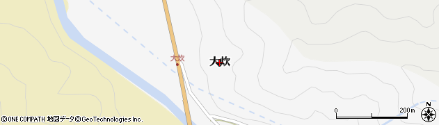 鳥取県若桜町（八頭郡）大炊周辺の地図