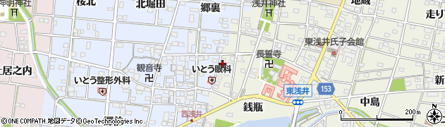 愛知県一宮市浅井町東浅井戌亥48周辺の地図