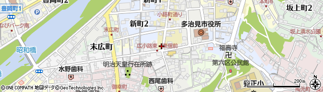 岐阜県多治見市小路町27周辺の地図