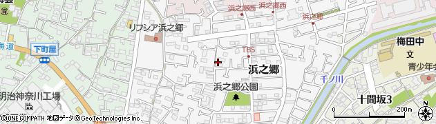 神奈川県茅ヶ崎市浜之郷周辺の地図