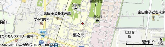 愛知県犬山市裏之門229周辺の地図