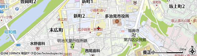 岐阜県多治見市小路町62周辺の地図