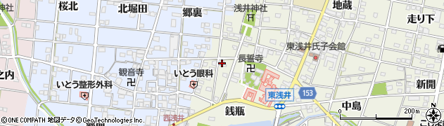 愛知県一宮市浅井町東浅井戌亥44周辺の地図