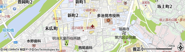 岐阜県多治見市小路町63周辺の地図