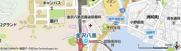 神奈川県横浜市金沢区瀬戸周辺の地図