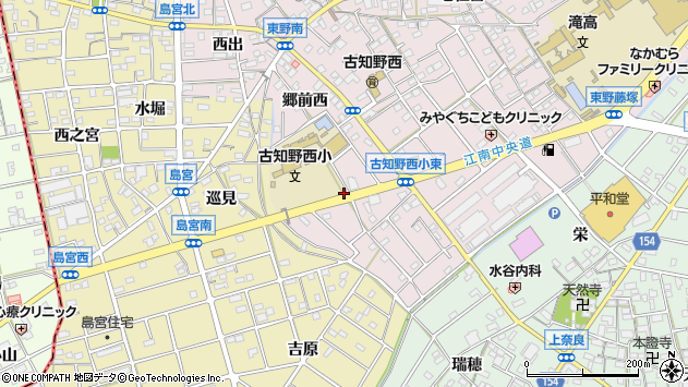 〒483-8423 愛知県江南市東野町郷前西の地図