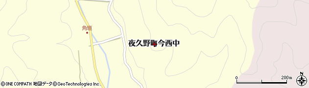 京都府福知山市夜久野町今西中周辺の地図
