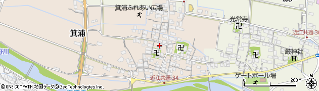 箕浦会館周辺の地図