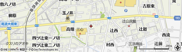 愛知県一宮市木曽川町玉ノ井稲荷前周辺の地図