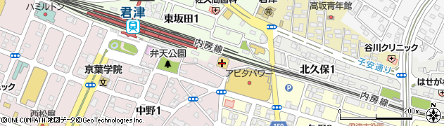マツモトキヨシ君津駅前店周辺の地図