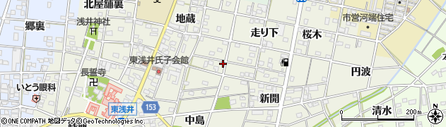 愛知県一宮市浅井町東浅井地蔵78-1周辺の地図