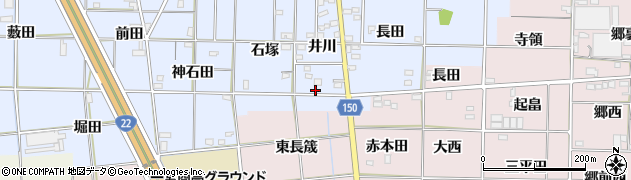 愛知県一宮市高田井川63周辺の地図