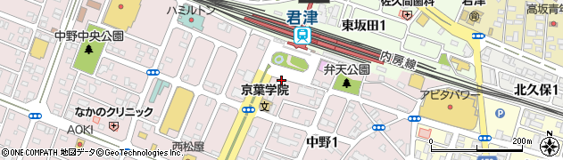 魚民 君津南口駅前店周辺の地図