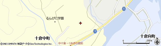 京都府綾部市十倉中町（段畠）周辺の地図