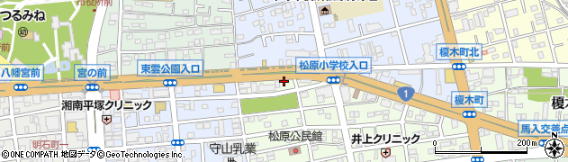 リパーク平塚八千代町駐車場周辺の地図