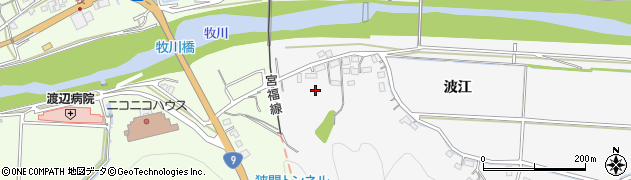 京都府福知山市上天津23周辺の地図